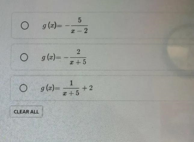 the function g(x) was obtained by transforming f(x)=1/xuse the description of the-example-1