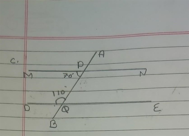 Determine whether the given line and parallel or not write the reason and ........ ​-example-1