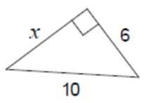 Finding the missing side length.-example-1