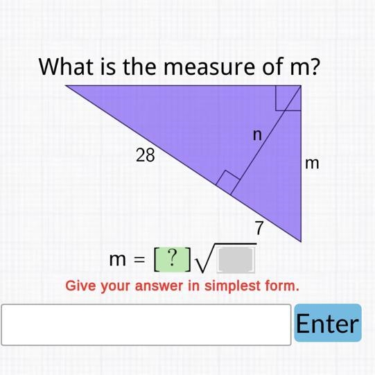 What is the measure of m?-example-1