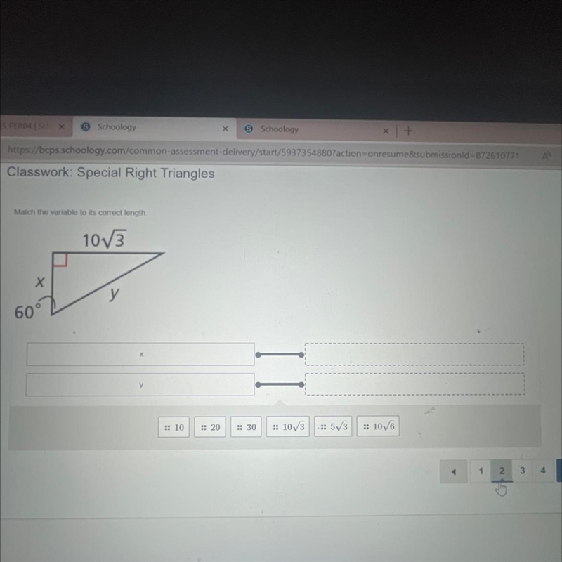 Match the variable to its correct length please-example-1