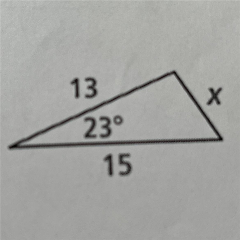 What is the value of X Using sines-example-1