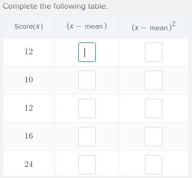 Please help! Math Class. Data set: 10, 12, 12, 16, 24 Mean = 14.8-example-1