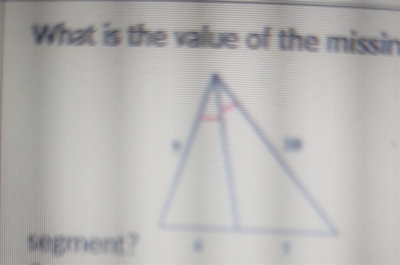 What is the value of the missing segment? there is a ? , 4., 5 and 10​-example-1