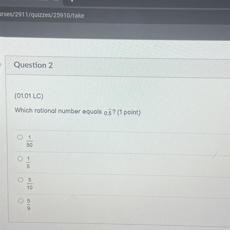 Which rational number equals 0.5?-example-1