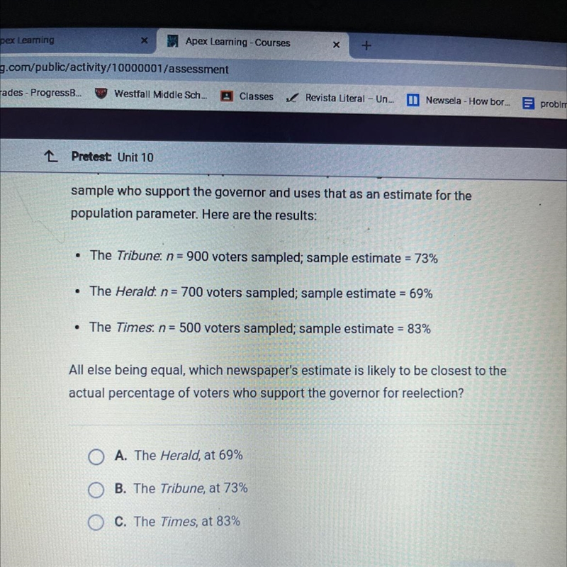 To estimate the percentage of a states voters who support the current governor for-example-1