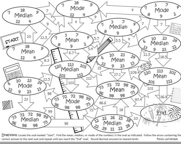 Help me find the media, mode and the mean look at the photo and solve the puzzle-example-1