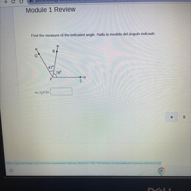 Find the measure of the indicated angle-example-1