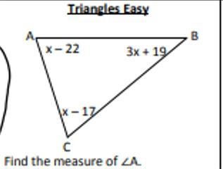 How do you find the measure of angle A?-example-1