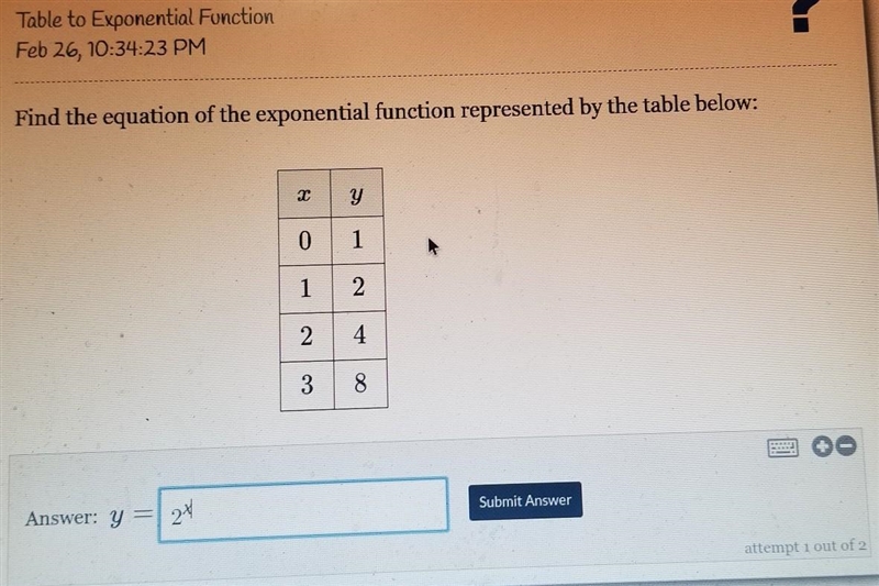 Can anyone tell me if my answer to this problem is correct? I'm stuck, but have a-example-1