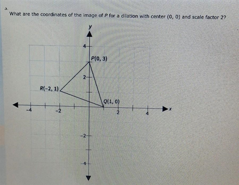 what are the coordinates of the image P for a dilation with center (0,0) and a scale-example-1