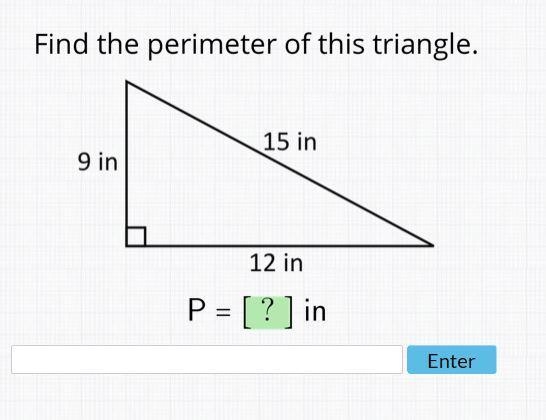 Find the perimeter of this triangle.-example-1