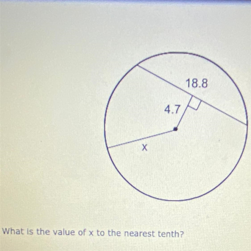 Urgent help needed! Asap please:) 12. What is the value of x to the nearest tenth-example-1