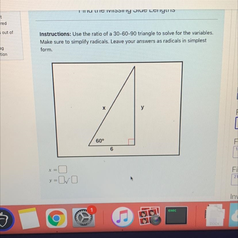 Help me please find x= and y=-example-1