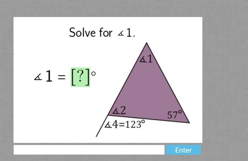 Solve for angle 1 pls hurry-example-1