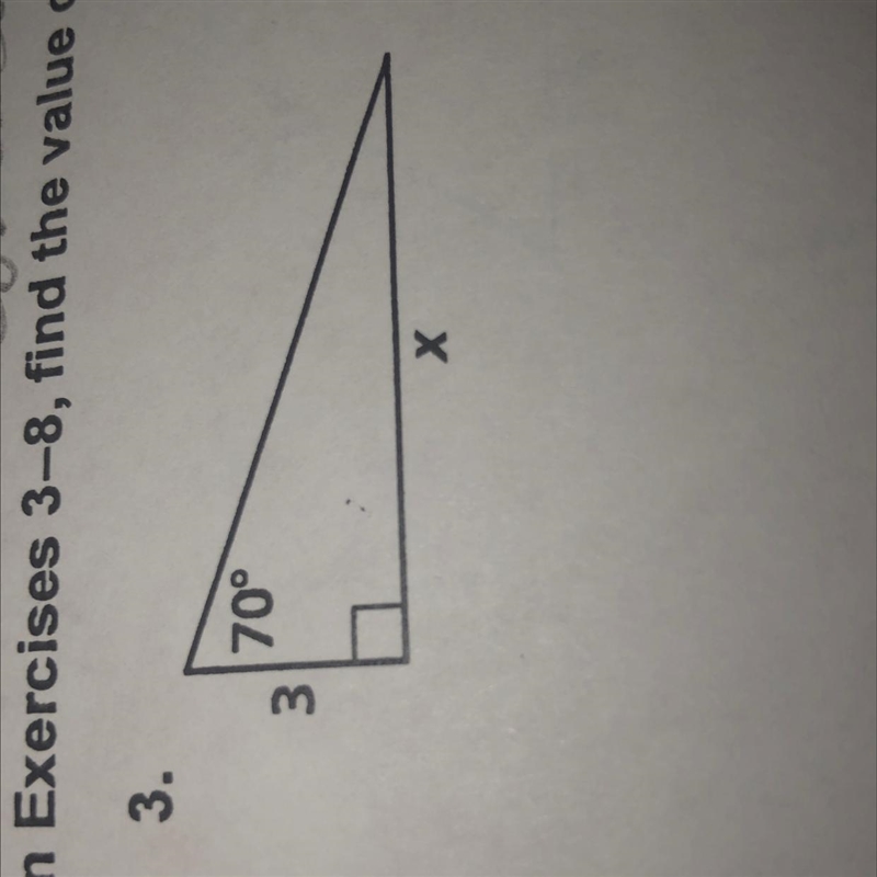 Find the value of X round your number to the nearest tenths Explain it please-example-1