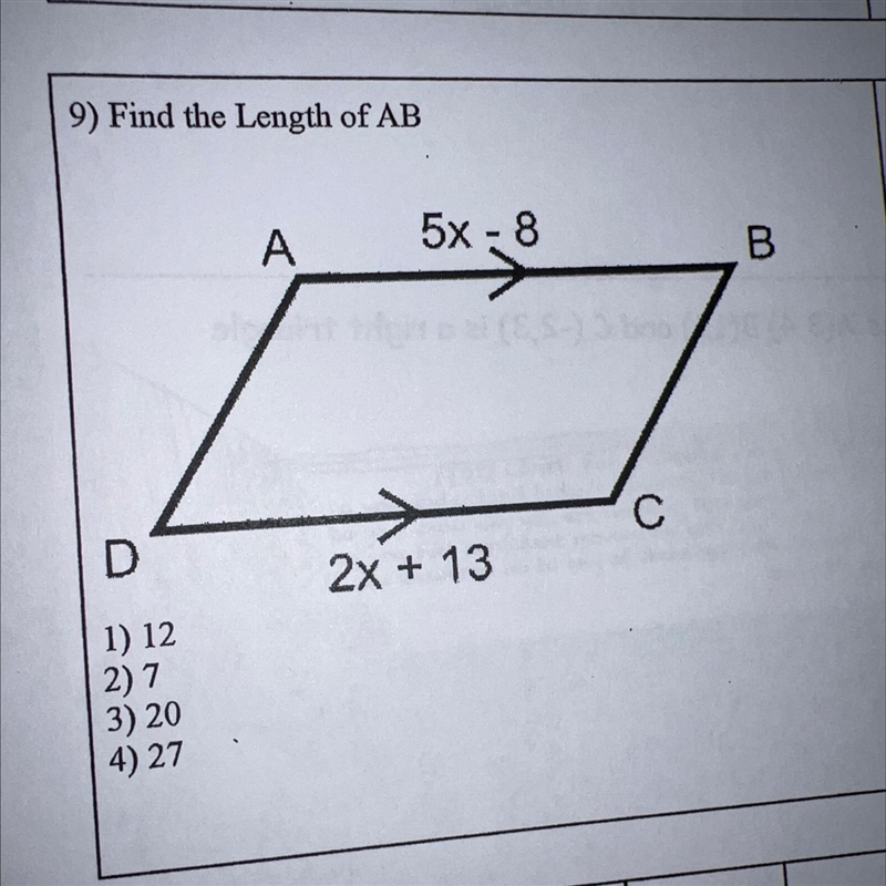 ! Find the Length of AB-example-1