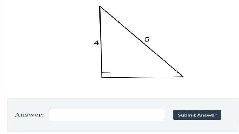 Find the length of the third side. If necessary, round to the nearest tenth Pythagorean-example-1