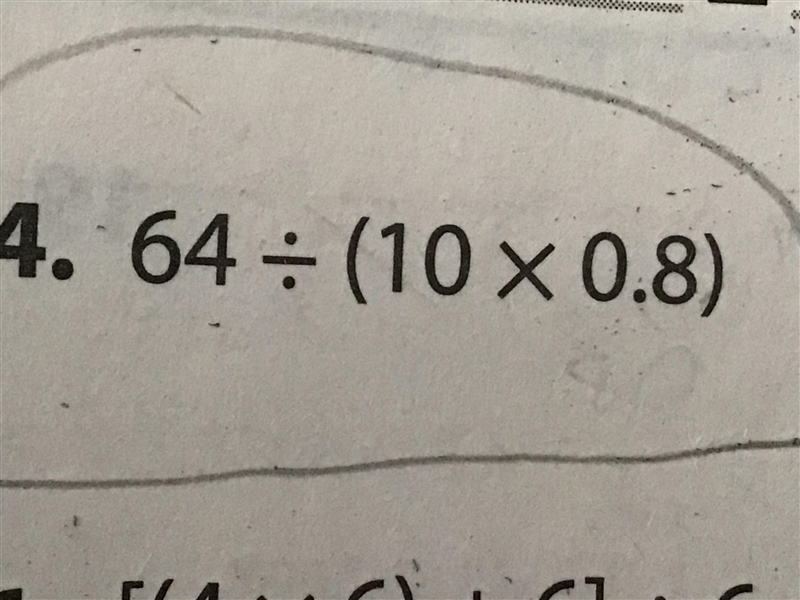 What is 64 ÷ (10 × 0.8)-example-1