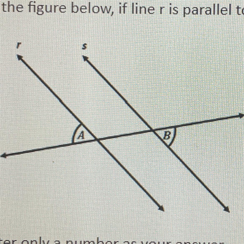 In the figure below, if line r is parallel to line s, m-example-1