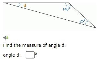 Help me with this. Calculate angles in a triangle-example-1