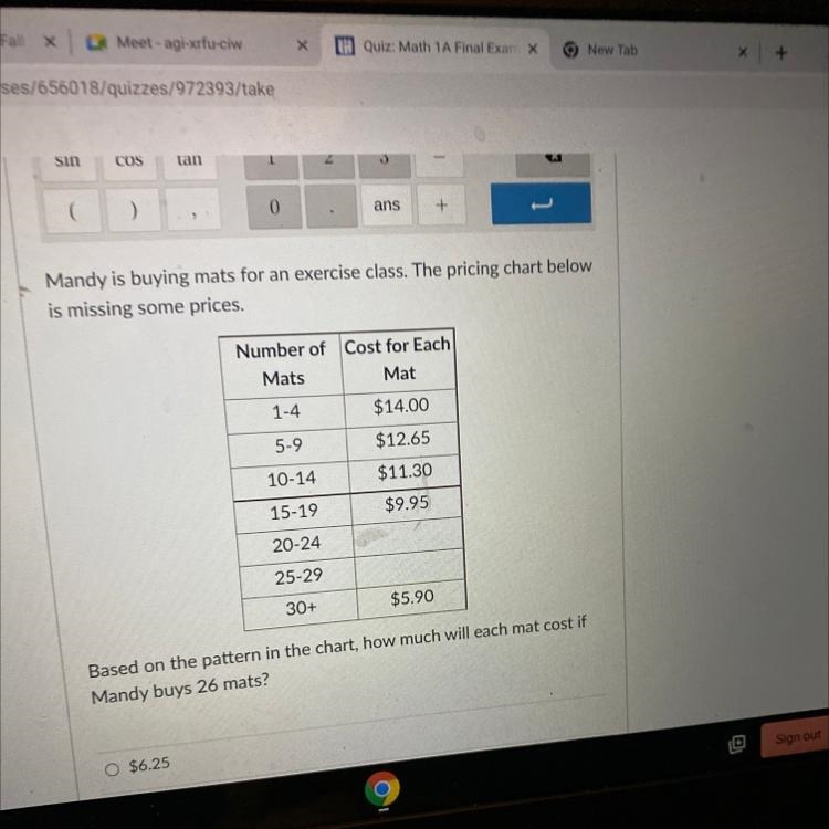 A. 6.25 B. 7.93 C. 7.25 D. 8.60 Answer with evidence too plz-example-1