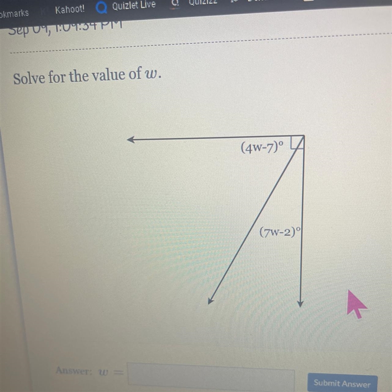 Solve for the value of w-example-1