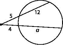 What is the value of a? A. 12 B. 15 C. 17.25 D. 21.25-example-1