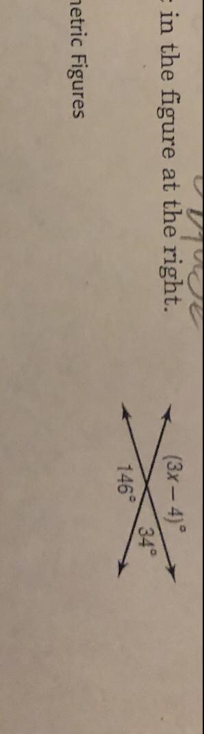 Find the value of X in the figure?-example-1