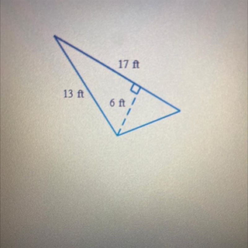 Find the area of the triangle below. Be sure to include the correct unit in your answer-example-1