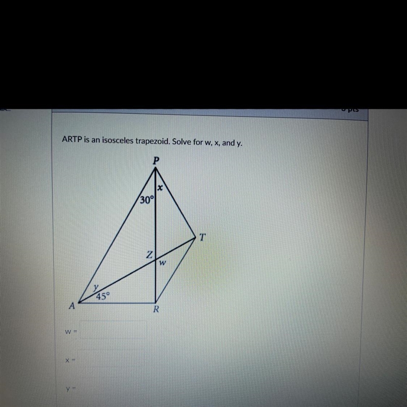 HELP Solve for w x and y-example-1