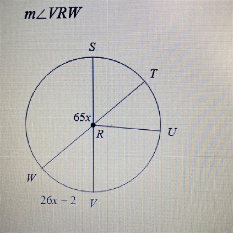 Find the measure of the arc or central angle indicated. Assume that lines which appear-example-1