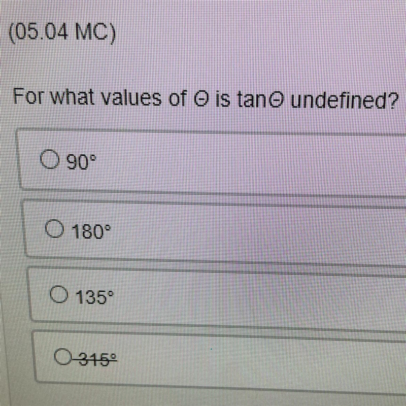 For what values of o is tan o undefined?-example-1