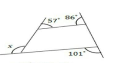 Find the value of angle marked x​-example-1