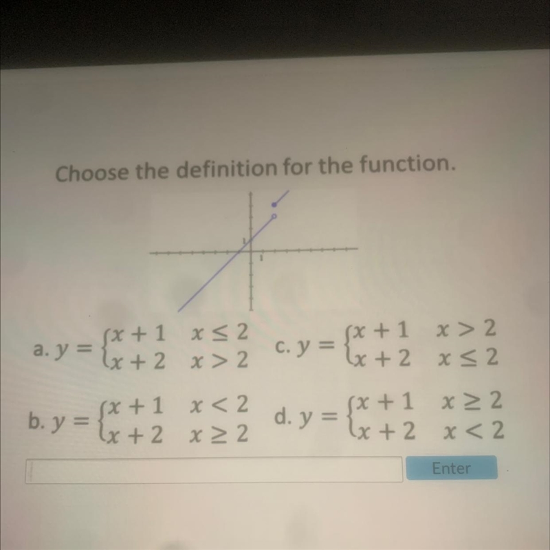 Choose the definition for the function. A B C D-example-1