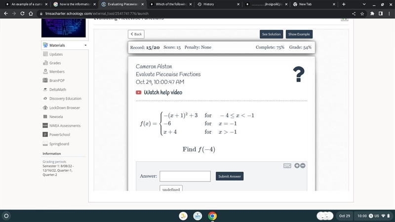 Find f (-4) in this equation-example-1