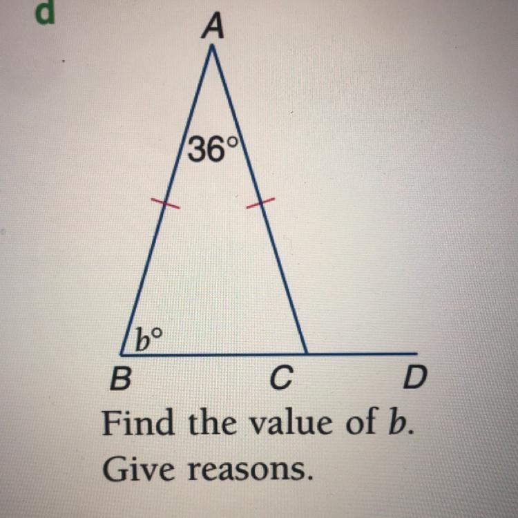 Find the value of b. Give reasons.-example-1