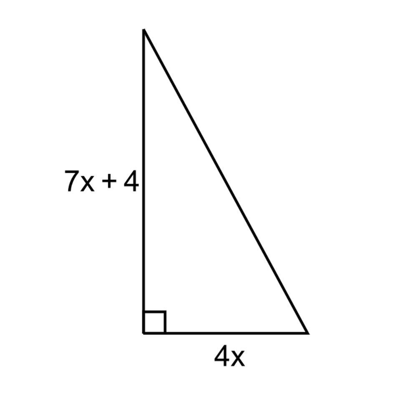 What is the length of the hypotenuse of the triangle when x=10​? The length of the-example-1