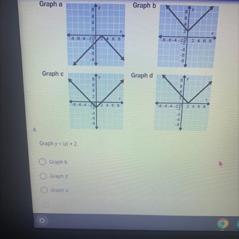 Graph y=|x| + 2 pls help-example-1