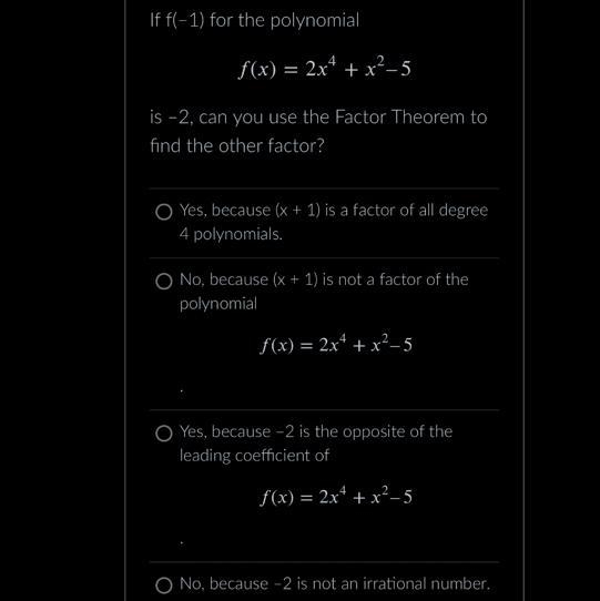 If f(-1) for the polynomial….-example-1