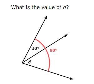 Angles. Solve for Vaule of D-example-1