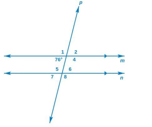 Find the measures of the numbered angles.-example-1