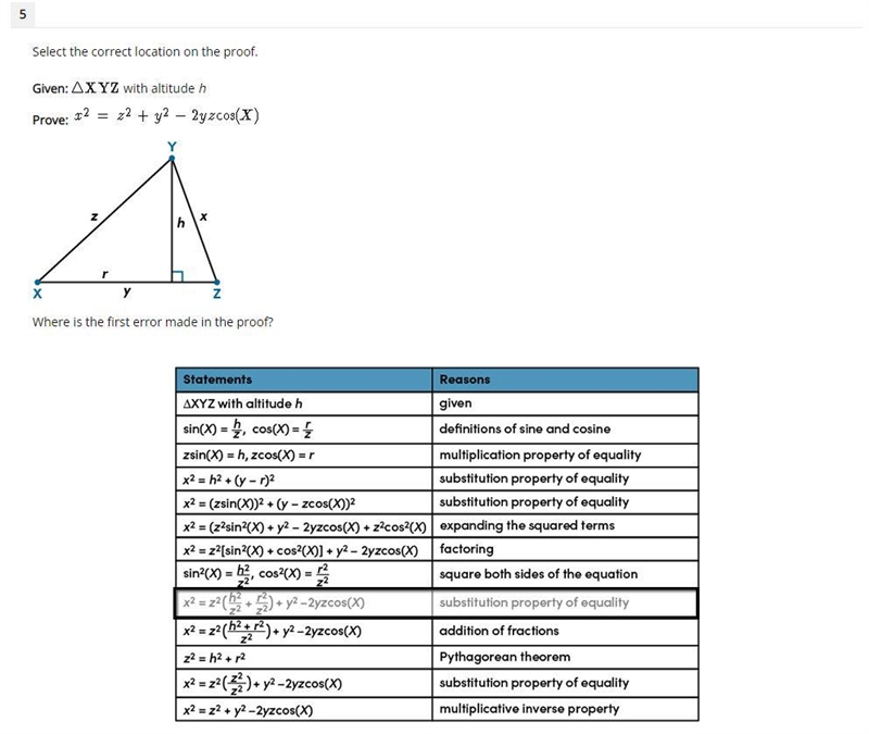 Where is the first error made in the proof?-example-1