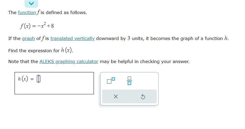 Find the expression for h(x)-example-1