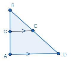 Given △BAD AB = 3x - 4 ED = 24 CA = 12 BE = 3x Find x to the nearest hundredth.-example-1