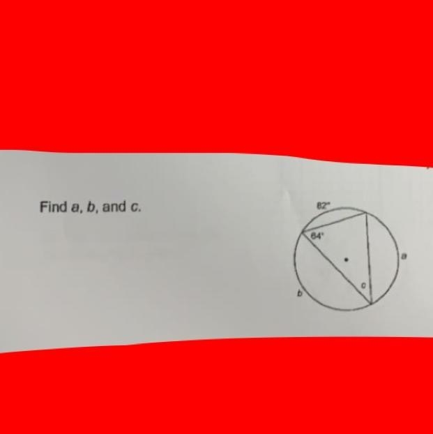 Find a, b and c. don’t be slow. show the equation and answer for all pls (:-example-1