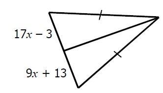 Solve for X in picture 1 (Triangle). Then solve for X in picture 2 (Paper airplane-example-2