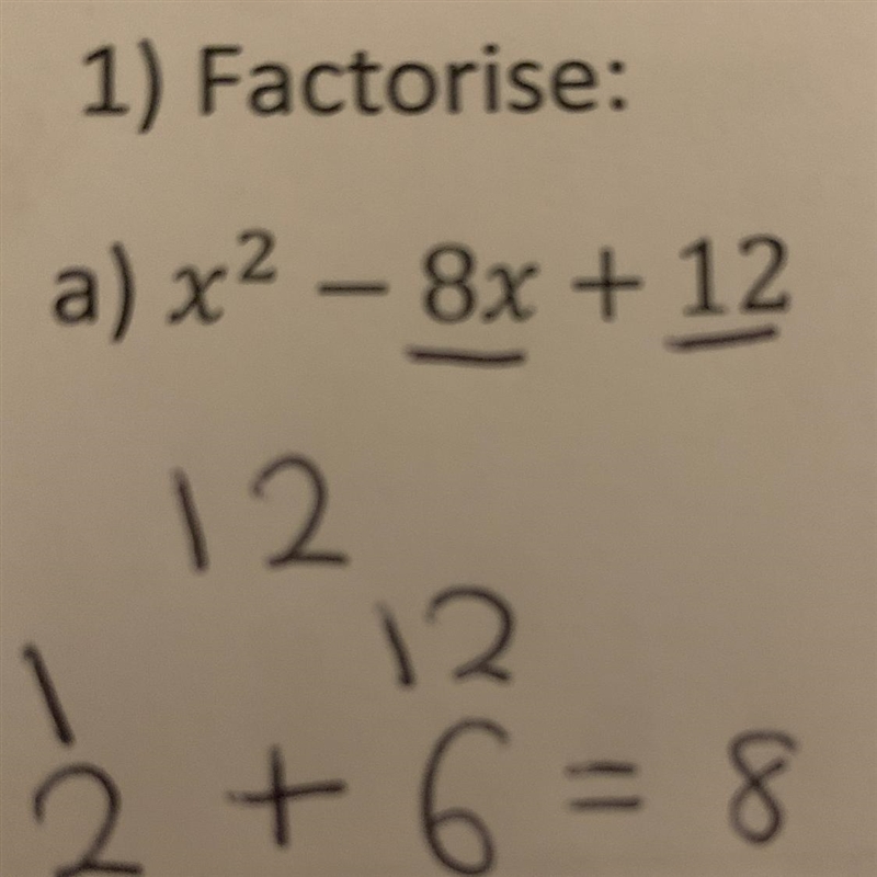 Factorise this equation + workings out!!! Please help!!-example-1