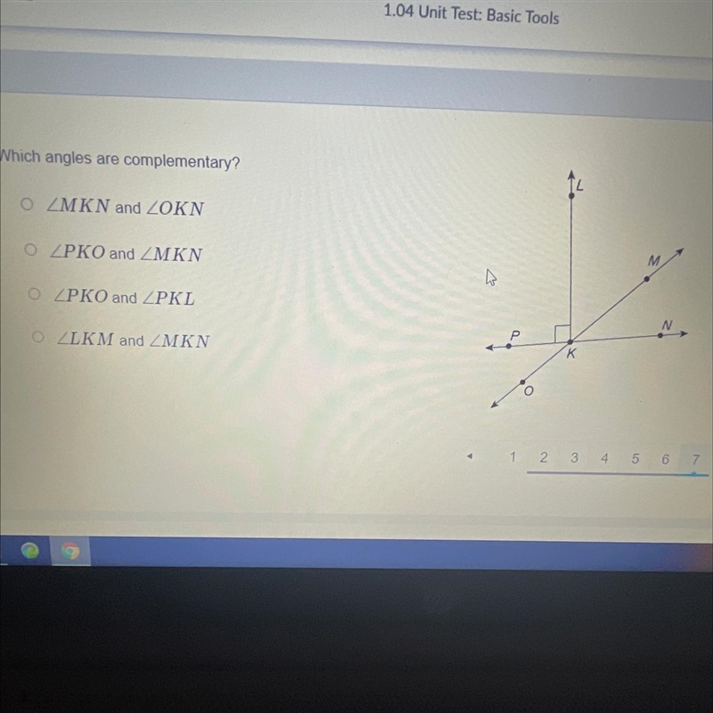 Which angles are complementary?-example-1