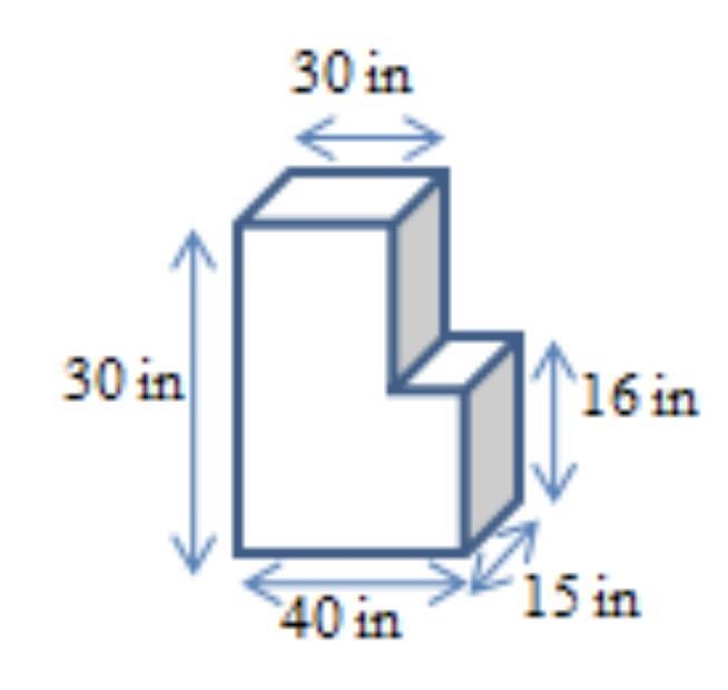 Find the volume for the shape below-example-1